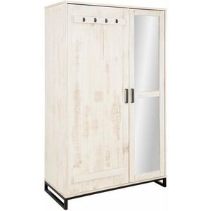 Kledingkast - Wit - Hout - 110x52x180 cm