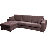 Home affaire Ecksofa Roma "L" Dauerschlaffunktion, mit Unterfederung, Matratzenhöhe 14cm, Liegemaße ca 163x198 cm, L-Form
