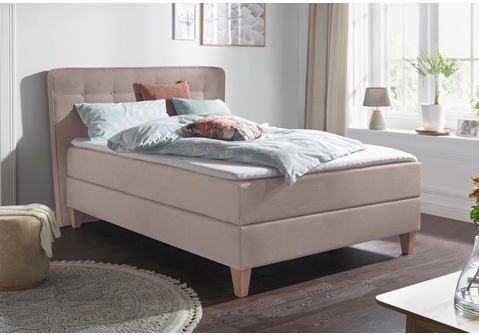 Home affaire Boxspringbett "Ascola", incl. Topper, 5, Breiten, 3 Ausführungen, 2 Härtegrade