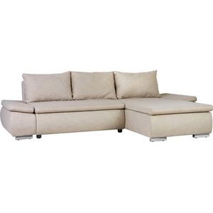 Home affaire Ecksofa "Acra L-Form", mit Bettfunktion und Bettkasten, in Mattenoptik