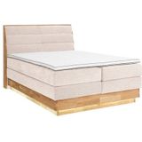 OTTO products Boxspringbett, LED-Beleuchtung, mit zertifizierten, recycelten Bezugsstoffen