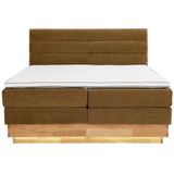 OTTO products Boxspringbett, LED-Beleuchtung, mit zertifizierten, recycelten Bezugsstoffen