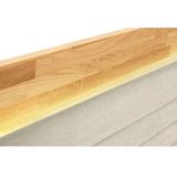 Places of Style Boxspringbett "Cup", mit LED-Beleuchtung, Massivholzrahmen und Topper, in 2 Härtegraden