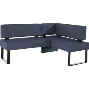 Home affaire Hoekbank Oliver met metalen frame, keukenbank verschillende hoezen cord eetkamerbank ottos choice