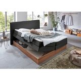 Home affaire Boxspringbett »Blomen«, mit Walnuss-Dekor, mit Bettkasten, verschiedene Härtegrade, mit Topper