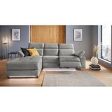 Places of Style Ecksofa »Kilado, L-Form,«, mit Relaxfunktion, verstellbarer Armlehne, Kopfteilverstellung