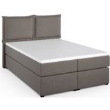 Home affaire Boxspringbett "Lysann", 5fach verstellbares Kopfteil, in 4 Breiten, 3 Matratzenarten