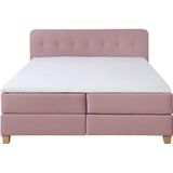 Home affaire Boxspringbett "Fargo", inkl. Topper, in 3 Matratzenarten, in Samt- oder Strukturstoff