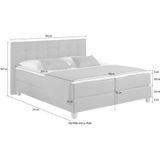 Home affaire Boxspringbett "Moulay", inkl. Topper, in 3 Härtegraden, TFK auch in Härtegrad 4