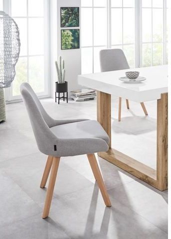 INOSIGN Esszimmerstuhl Dilla, TOPSELLER! (Set, 2 St), im 1er und 2er Set, Webstoff Bezug, Sitzhöhe 48 cm, Küchenstuhl