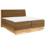 OTTO products Boxspringbett, LED-Beleuchtung, mit zertifizierten, recycelten Bezugsstoffen