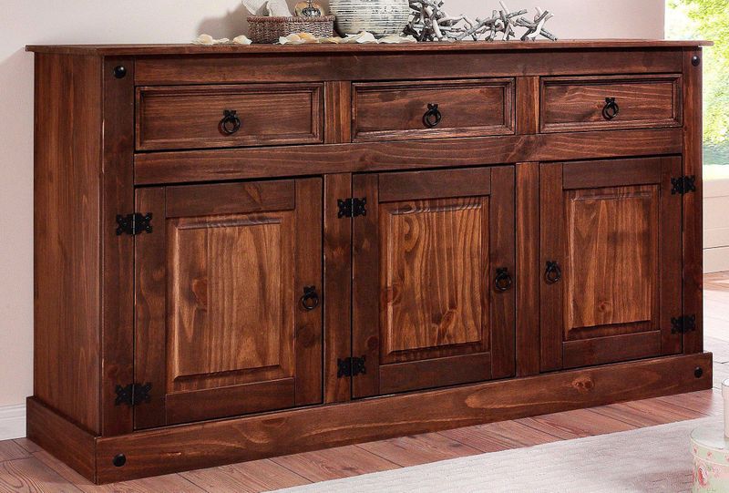 Home affaire Sideboard »Mexiko«, Kommode aus massivem Kiefernholz, Breite 151 cm