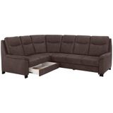 Home affaire Ecksofa "Boccaccio L-Form", mit Federkern, incl. Kopfteilverstellung, wahlweise Bettfunktion