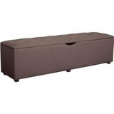 Places of Style Hockerbank "Knobbed", Hockerbank mit Stauraum, Breite 120 cm und 160 cm