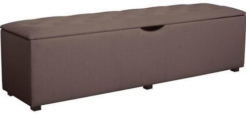Places of Style Hockerbank "Knobbed", Hockerbank mit Stauraum, Breite 120 cm und 160 cm