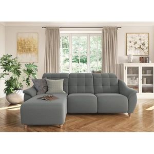 Home affaire Ecksofa »Boston L-Form«, (2 St.), Kopfteilverstellung an jeder Sitzfläche, wahlweise Relaxfunktion