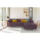 andas Ecksofa »Maroon L-Form«, in skandinavischem Design, mit losen Kissen