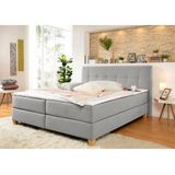 Home affaire Boxspringbett "Calloway", inkl. Topper, XXL-Ausführung, in 4 Farben, 5 Breiten, 3 Matratzenarten