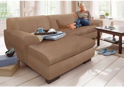 Home affaire Ecksofa "Nika L-Form", wahlweise mit Bettfunktion, auch in Cord