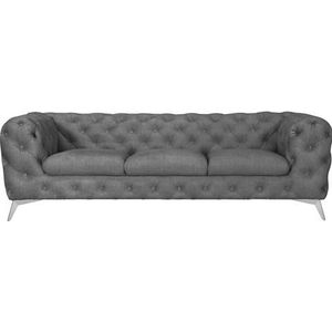 Leonique Chesterfield-Sofa »Glynis«, aufwändige Knopfheftung, moderne Chesterfield Optik, Fußfarbe wählbar