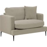 Leonique Sessel "Cozy Loungesessel, Designersessel, Maße B/T/H: 91/97/80 cm", mit Metallbeinen und Zierkissen