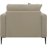 Leonique Sessel "Cozy Loungesessel, Designersessel, Maße B/T/H: 91/97/80 cm", mit Metallbeinen und Zierkissen