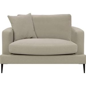 Leonique Sessel "Cozy Loungesessel, Designersessel, Maße B/T/H: 91/97/80 cm", mit Metallbeinen und Zierkissen