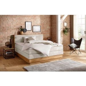Home affaire Boxspringbett »Cavan«, Eiche, inkl. Bettkasten & Topper, verschiedene Härtegrade (auch H4)