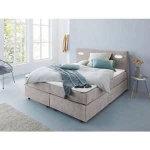 INOSIGN Boxspring Luan Laden, ledverlichting en topmatras, in breedte 120 cm en 180 cm