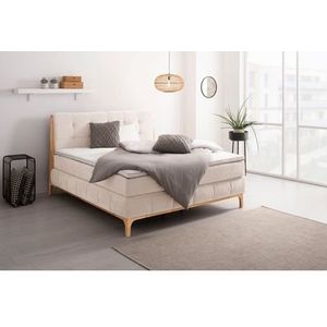 OTTO products Boxspringbett »Jelle«, (5 St.), zertifizierte, recycelte Bezugsstoffe, verschiedene Ausführungen
