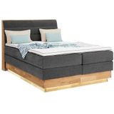 OTTO products Boxspringbett, LED-Beleuchtung, mit zertifizierten, recycelten Bezugsstoffen