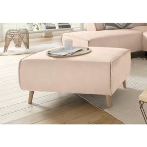 Home affaire Hocker »Julia«, mit Keder und Holzfüßen