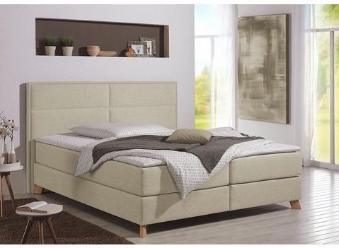 Home affaire Boxspringbett "Caria", in 5 Breiten, 3 Matratzen-Ausführungen, 2 Härtegraden, Topper