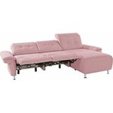 Places of Style Ecksofa "Manhattan L-Form", 2 Sitze mit elektrischer Relaxfunktion, verstellbare Armlehnen