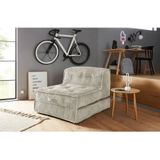 INOSIGN Sessel "Pia", Loungesessel aus Cord, in 2 Größen, Pouf-Funktion.
