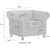 Home affaire Sessel "Chesterfield Home", mit edler Knopfheftung und typischen Armlehnen