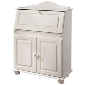 Home affaire Secretaire Mette, bureau in landhuisstijl, gemaakt van massief hout, breedte 82 cm