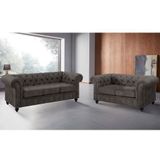 Home affaire Sitzgruppe "Chesterfield", (2 tlg.), hochwertige Knopfheftung, bestehend aus 2- und 3-Sitzer