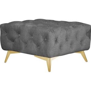 Leonique Hocker Glynis luxueuze capitonnage, moderne chesterfield look, kleur van de poten ter keuze