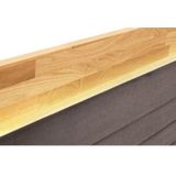 Places of Style Boxspringbett »Cup«, mit LED-Beleuchtung, Massivholzrahmen und Topper, in 2 Härtegraden