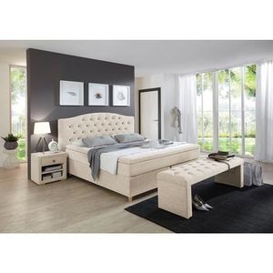 Home affaire Boxspringbett »Claire«, mit Vollmassiv-Unterbox, incl. Topper, verschiedene Härtegrade