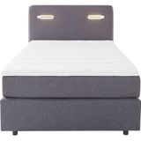 INOSIGN Boxspring Luan Laden, ledverlichting en topmatras, in breedte 120 cm en 180 cm