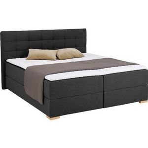 Home affaire Boxspring Olivet in 4 kleuren, 4 breedten, 2 matrassoorten, ook in extra lang 220 cm