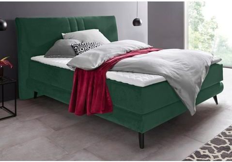 Places of Style Boxspringbett "Skien", incl. Kaltschaumtopper, 2 Härtegrade, 3 Ausführungen