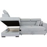 Home affaire Ecksofa »Tulio L-Form«, wahlweise mit Bettfunktion und Bettkasten, incl. 3 Zierkissen