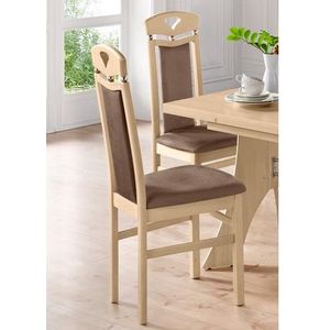 Eetkamerstoel - Bruin - 46 cm Breedte - 50,5 cm Diepte - 103 cm Hoogte