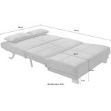 INOSIGN Schlafsofa "Gina", mit einem Handgriff vom Sofa zum Bett