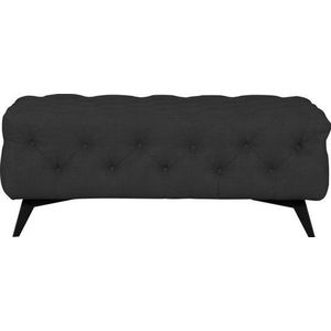 Leonique Hocker Glynis luxueuze capitonnage, moderne chesterfield look, kleur van de poten ter keuze