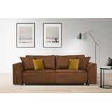 INOSIGN 3-Sitzer Beatrice Schlafsofa, wahlweise auch mit Bettfunktion und Bettkasten, incl. 2 Zierkissen