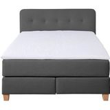 Home affaire Boxspringbett »Fargo«, inkl. Topper, in 3 Matratzenarten, in Samt- oder Strukturstoff
